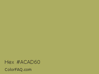 Hex #acad60 Color Image