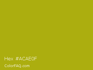 Hex #acae0f Color Image