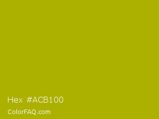 Hex #acb100 Color Image