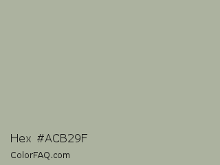 Hex #acb29f Color Image