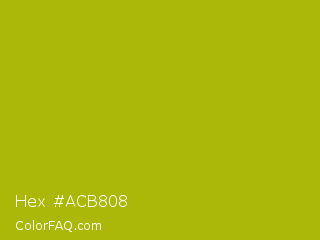 Hex #acb808 Color Image