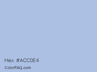 Hex #acc0e4 Color Image