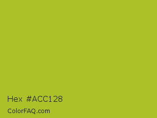 Hex #acc128 Color Image