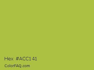 Hex #acc141 Color Image