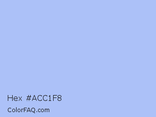 Hex #acc1f8 Color Image