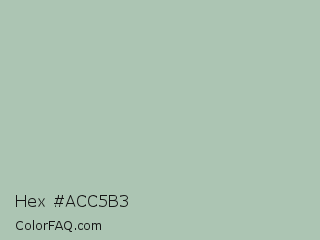 Hex #acc5b3 Color Image