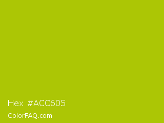 Hex #acc605 Color Image