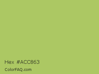 Hex #acc863 Color Image