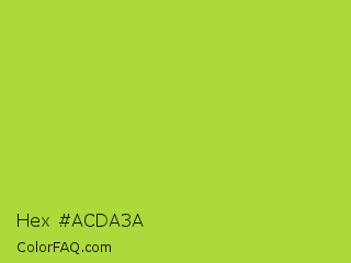 Hex #acda3a Color Image