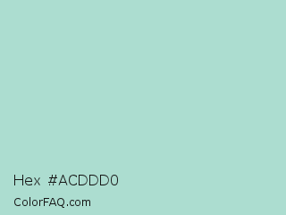 Hex #acddd0 Color Image