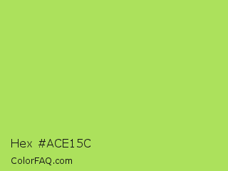 Hex #ace15c Color Image