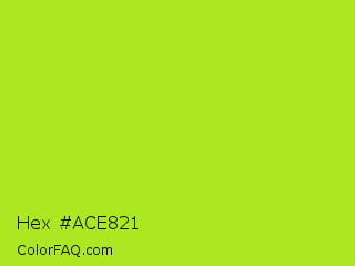 Hex #ace821 Color Image