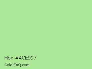Hex #ace997 Color Image