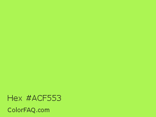 Hex #acf553 Color Image