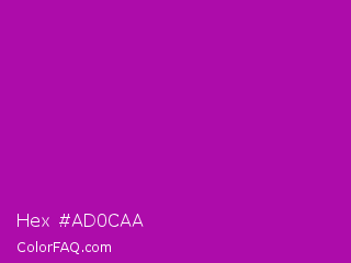 Hex #ad0caa Color Image
