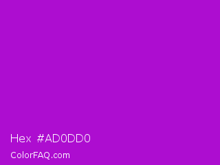 Hex #ad0dd0 Color Image