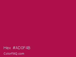 Hex #ad0f4b Color Image