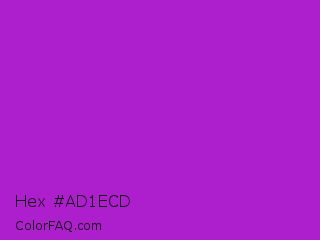 Hex #ad1ecd Color Image