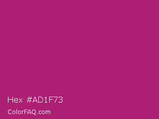 Hex #ad1f73 Color Image