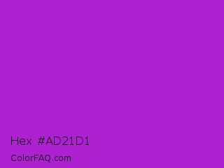 Hex #ad21d1 Color Image