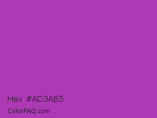 Hex #ad3ab5 Color Image