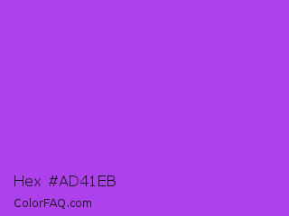 Hex #ad41eb Color Image