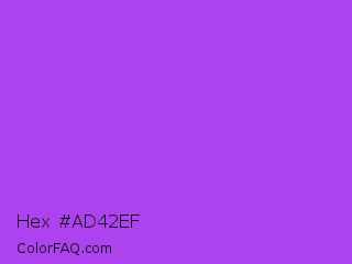 Hex #ad42ef Color Image