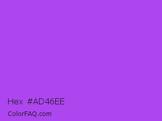 Hex #ad46ee Color Image