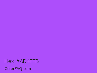 Hex #ad4efb Color Image