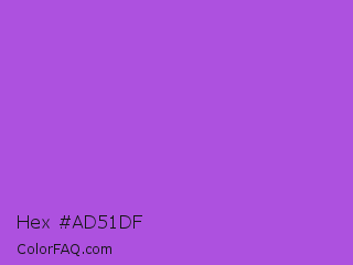 Hex #ad51df Color Image