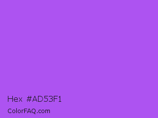Hex #ad53f1 Color Image