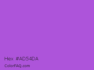 Hex #ad54da Color Image