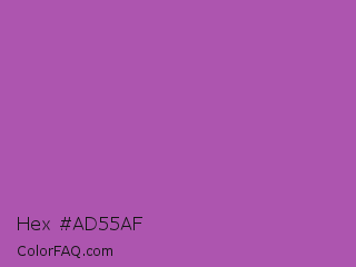 Hex #ad55af Color Image