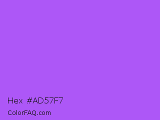 Hex #ad57f7 Color Image