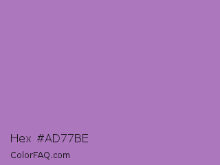 Hex #ad77be Color Image
