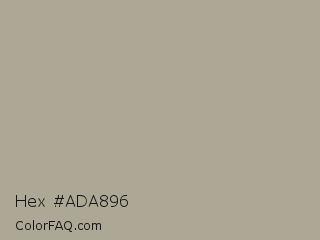 Hex #ada896 Color Image