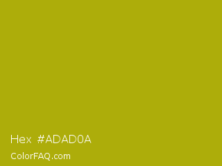 Hex #adad0a Color Image