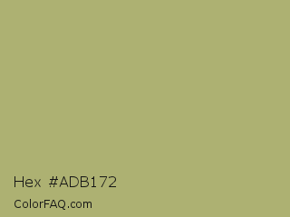 Hex #adb172 Color Image