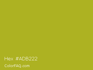 Hex #adb222 Color Image