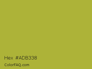 Hex #adb338 Color Image