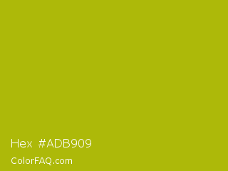 Hex #adb909 Color Image