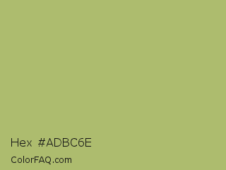 Hex #adbc6e Color Image