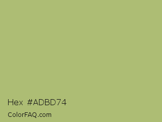 Hex #adbd74 Color Image