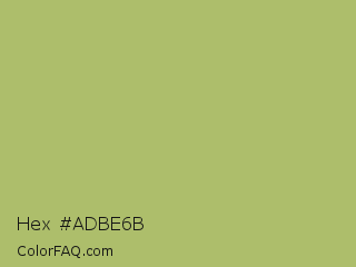 Hex #adbe6b Color Image
