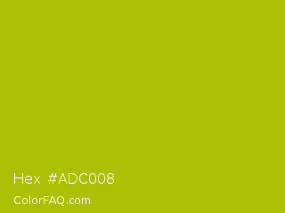 Hex #adc008 Color Image