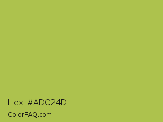 Hex #adc24d Color Image