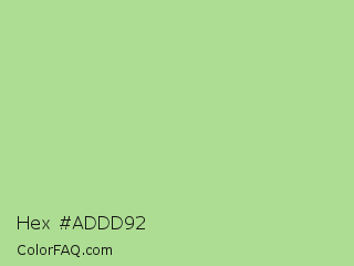 Hex #addd92 Color Image