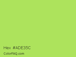 Hex #ade35c Color Image