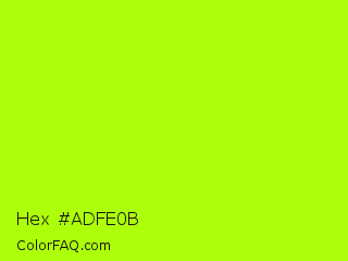 Hex #adfe0b Color Image