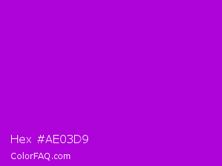 Hex #ae03d9 Color Image